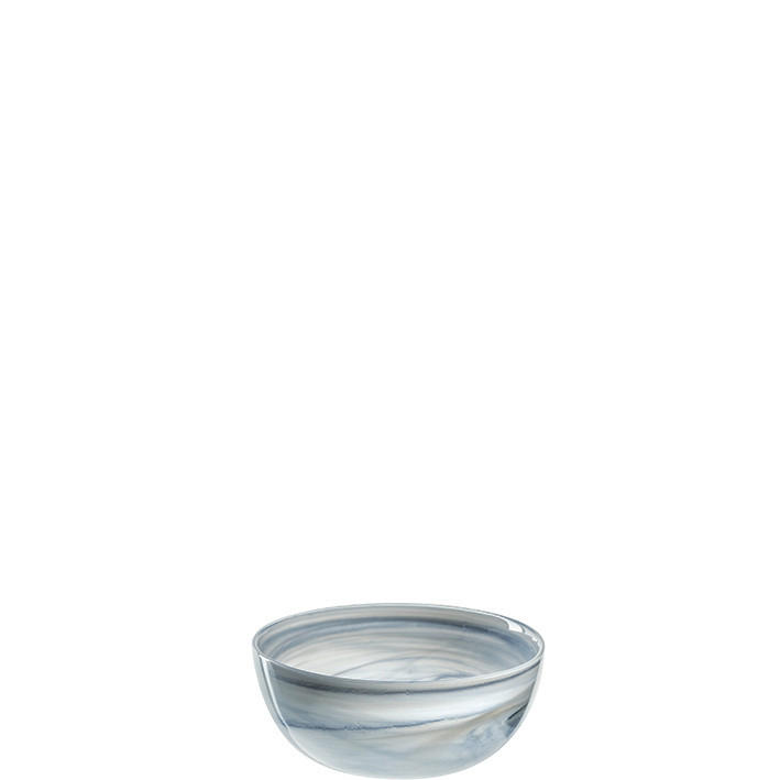 SCHALE SALERNO  - Blau/Beige, Design, Glas (14,00/6,00/14,00cm) - Leonardo