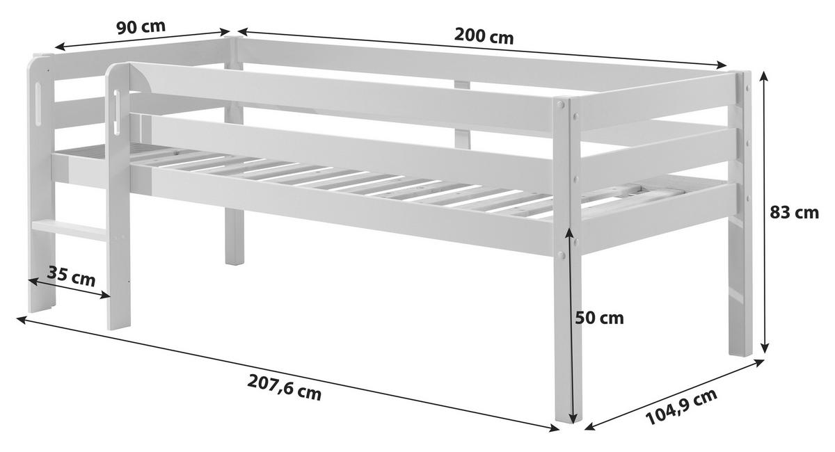 HOCHBETT 90/200 cm  - MODERN, Holz/Holzwerkstoff (90/200cm) - MID.YOU