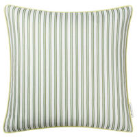 KUDDFODRAL Little Stripes 45/45 cm  - beige/grön, Klassisk, textil (45/45cm) - Tom Tailor