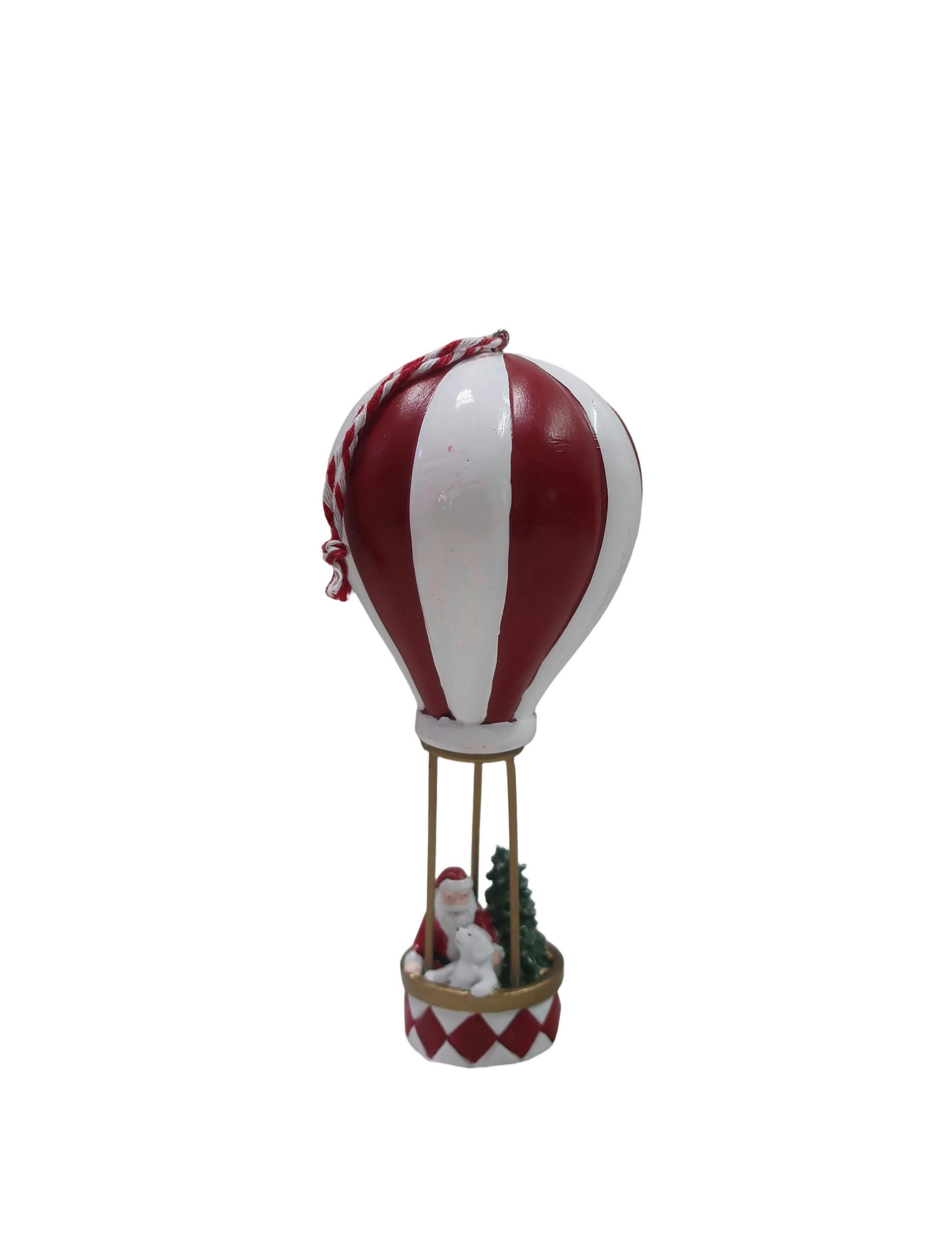 KARÁCSONYI FIGURA - piros/aranyszínű, Lifestyle, műanyag/textil (7cm) - X-Mas