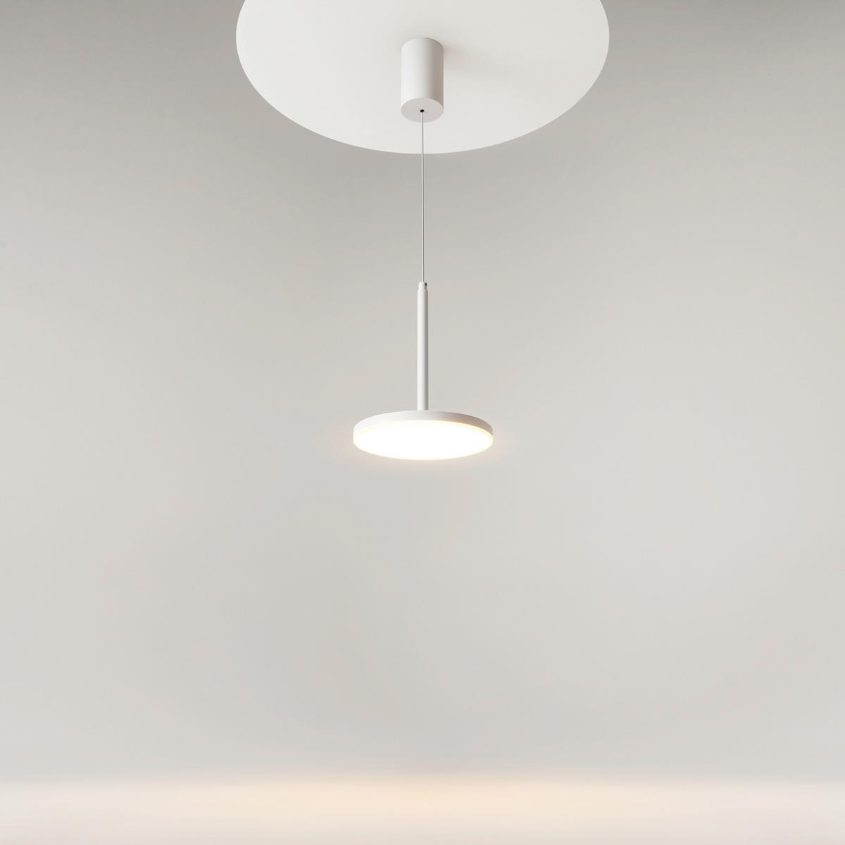 PENDELLEUCHTE Plato 18.5/195 cm  - Weiß, Design, Metall (18.5/195cm) - MAYTONI