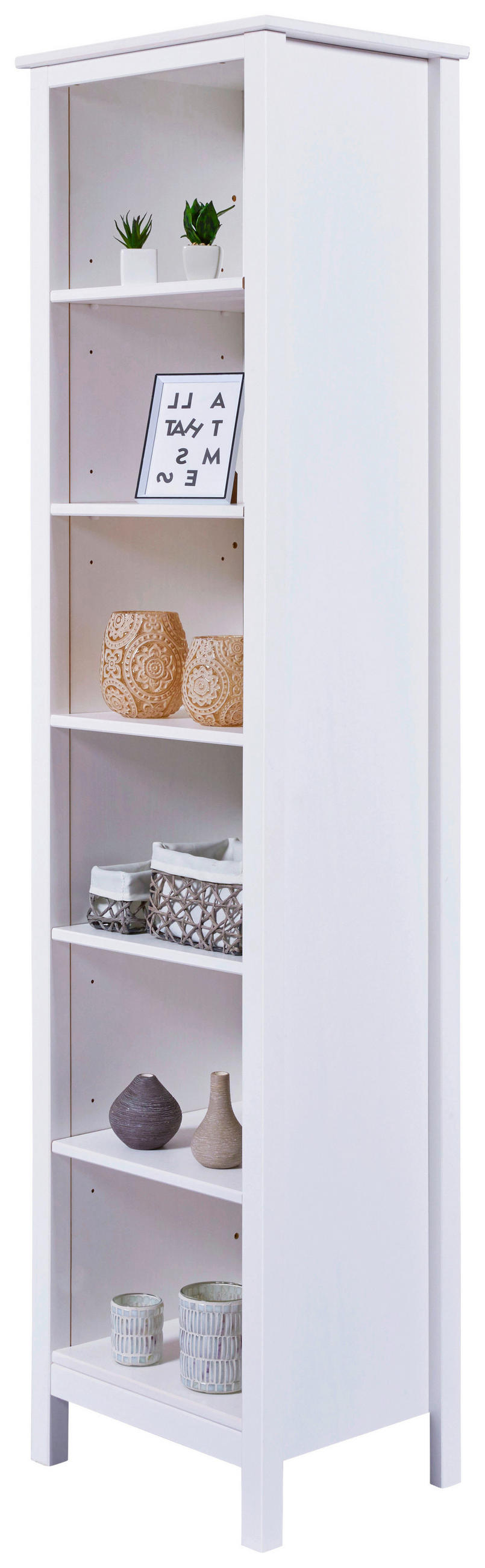 REGAL 50/197/39,5 cm bela  - bela, Design, les (50/197/39,5cm) - Livetastic