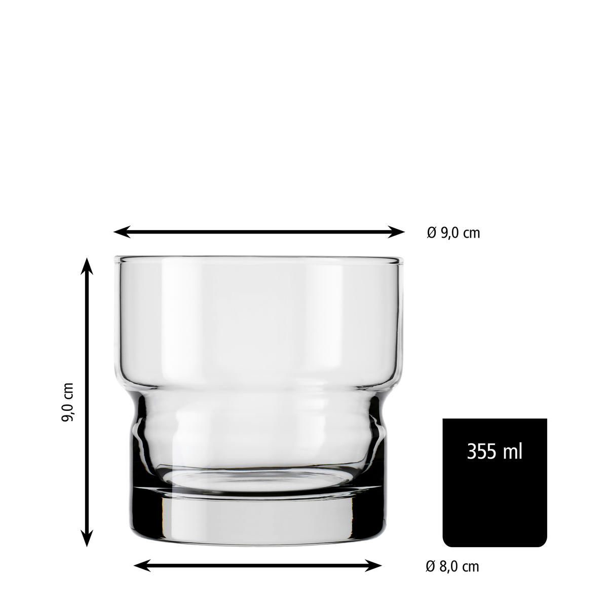 GLÄSERSET NEWTON  12-teilig  - Klar, Basics, Glas (9/9cm)