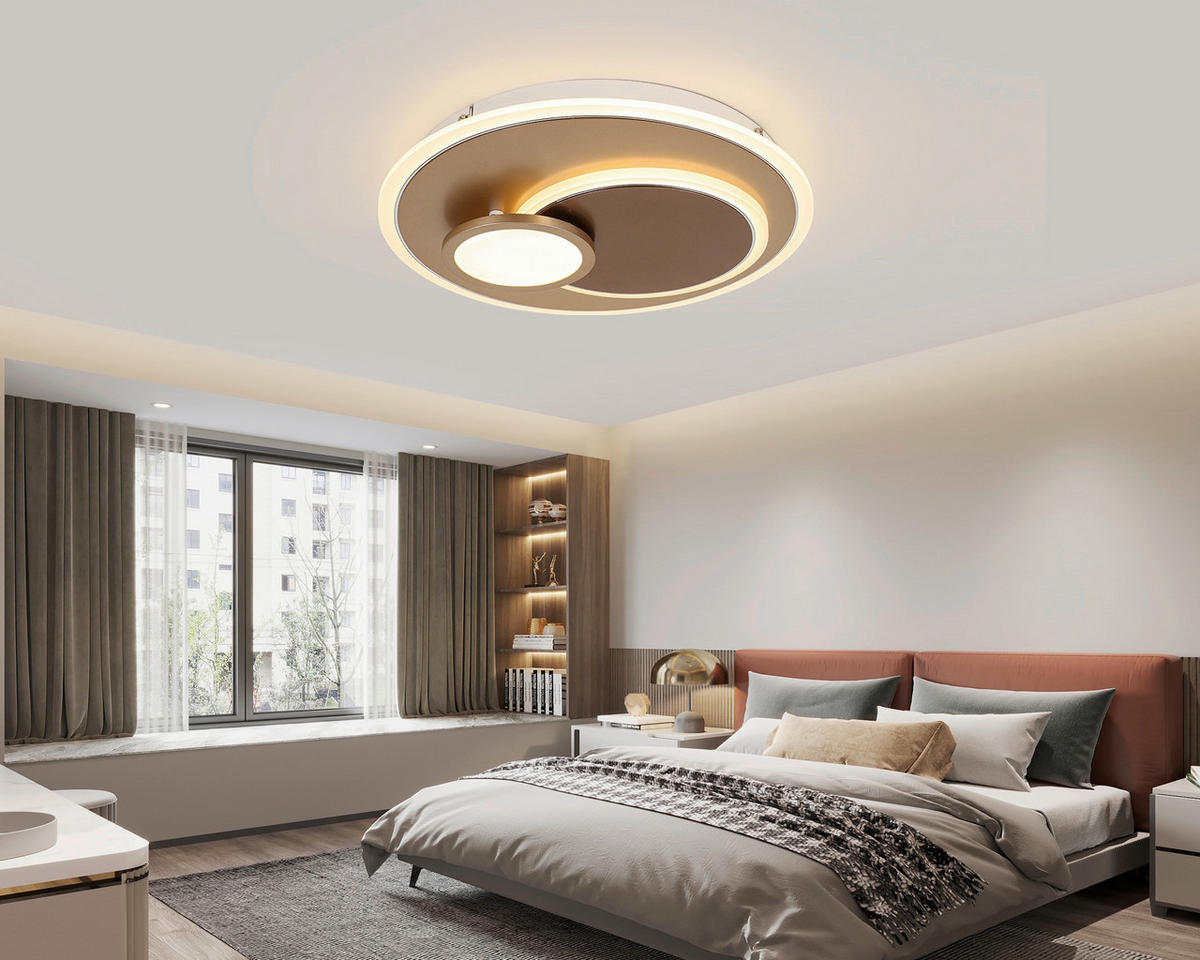 DECKENLEUCHTE 40/7 cm   - Chromfarben/Weiß, Trend, Kunststoff/Metall (40/7cm) - Novel