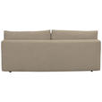 BOXSPRINGSOFA in Chenille Beige  - Beige/Schwarz, MODERN, Kunststoff/Textil (210/72/105cm) - Cantus