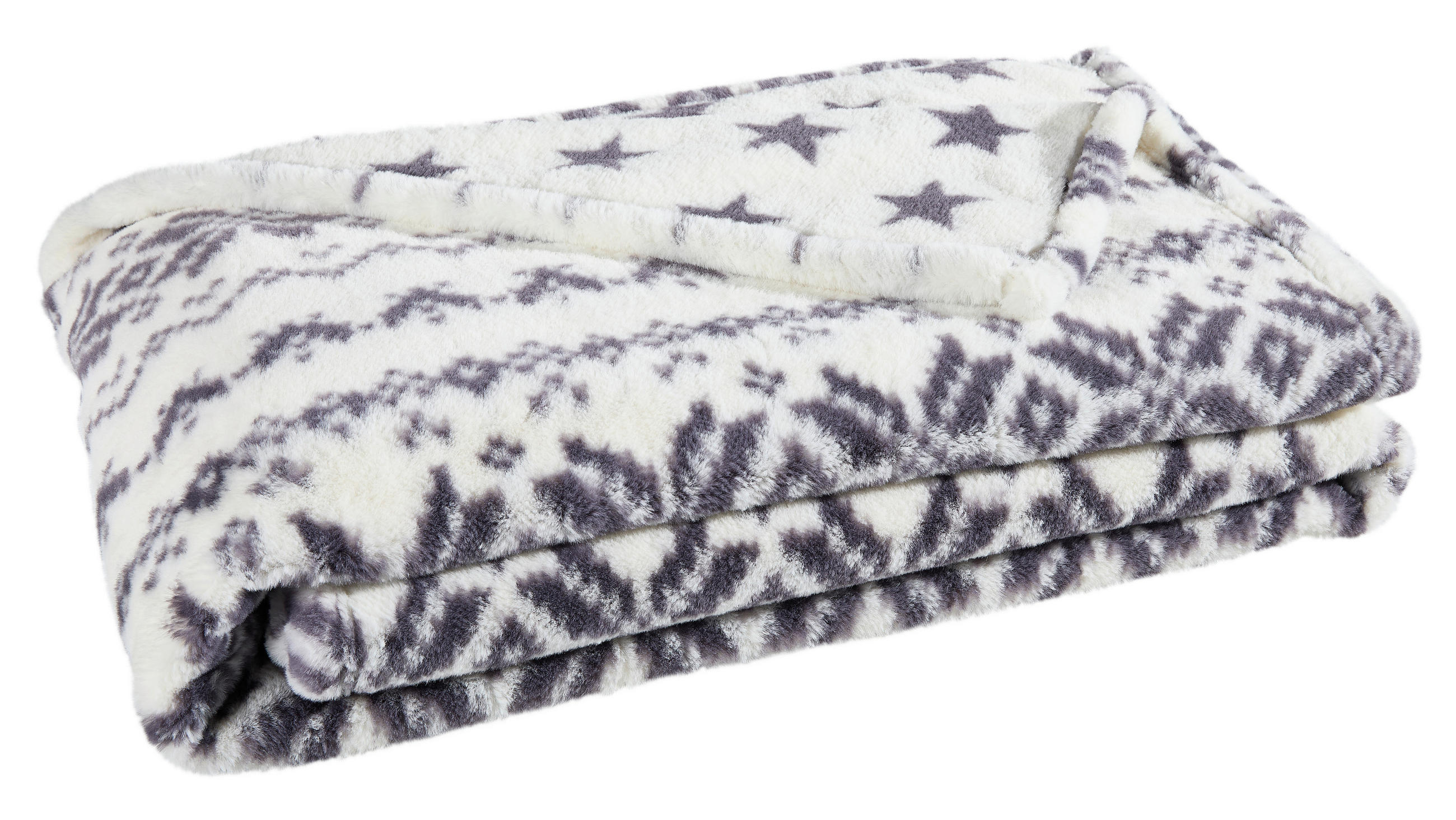 WOHNDECKE 150/200 cm  - Anthrazit/Creme, Textil (150/200cm) - X-Mas