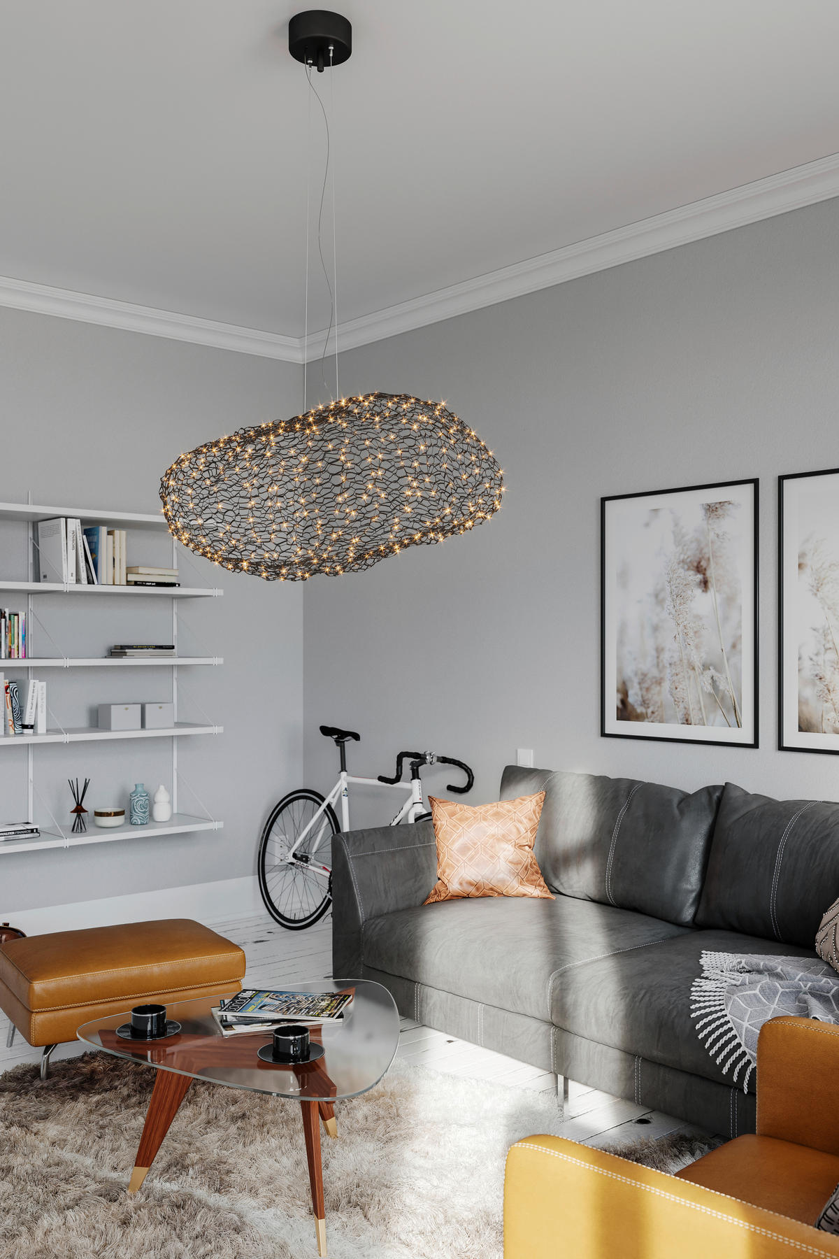 LED-HÄNGELEUCHTE HAYDEN 115/37/50 cm   - Schwarz, Design, Metall (115/37/50cm) - By Rydéns