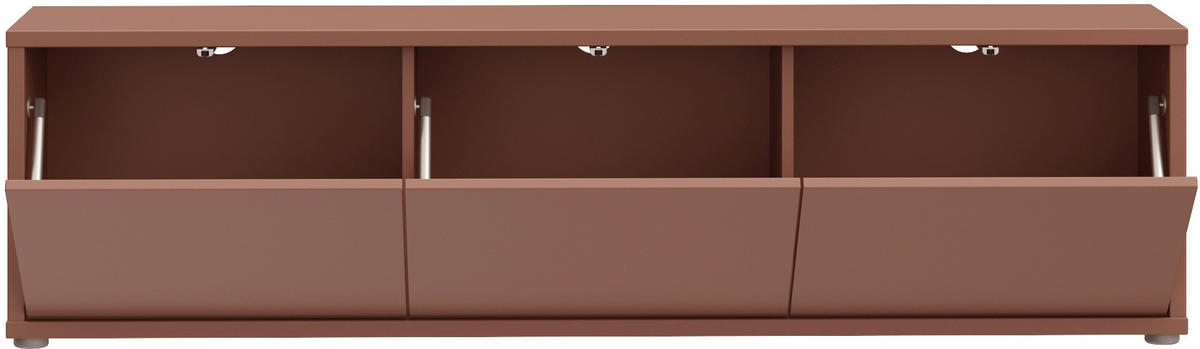 LOWBOARD  in 154,2/42,5/34,9 cm  - Terracotta/Grau, MODERN, Holzwerkstoff/Metall (154,2/42,5/34,9cm) - Carryhome