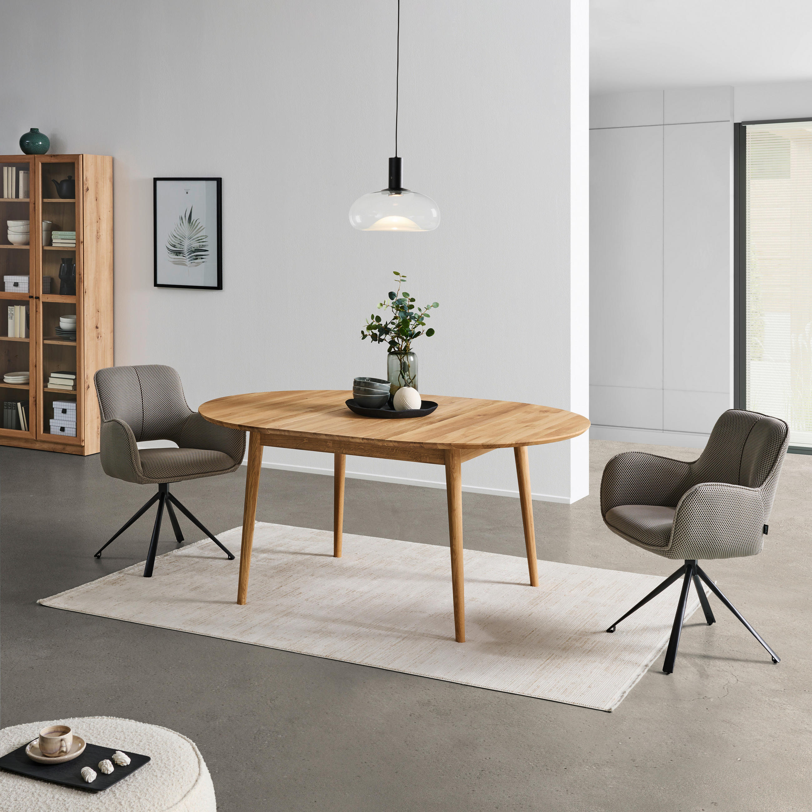 ESSTISCH in Holz 120-165/120/75 cm  - Wildeiche, Natur, Holz (120-165/120/75cm) - Livetastic