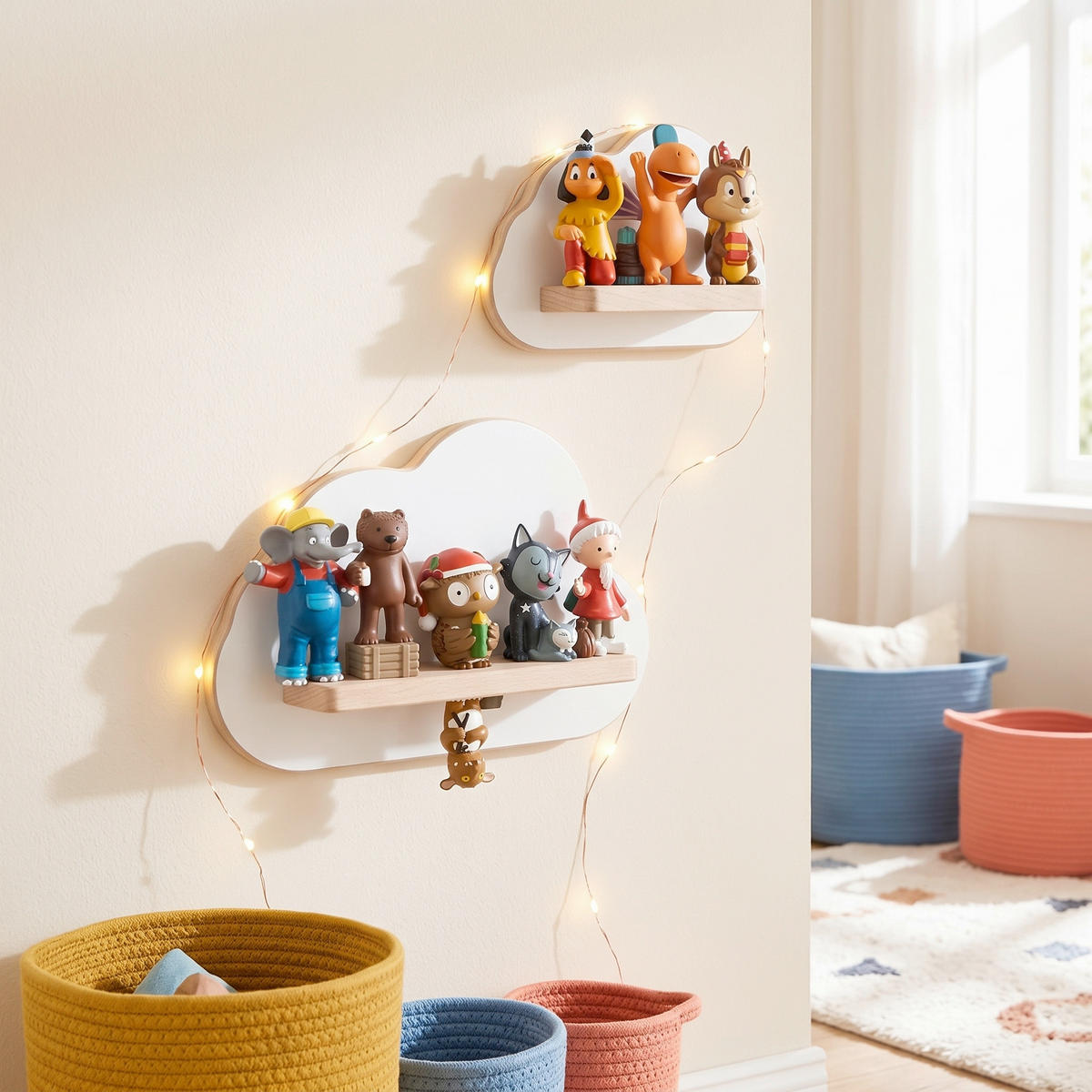 KINDERREGAL  - Weiss, Modern, Holzwerkstoff (22/16/5cm) - Livetastic
