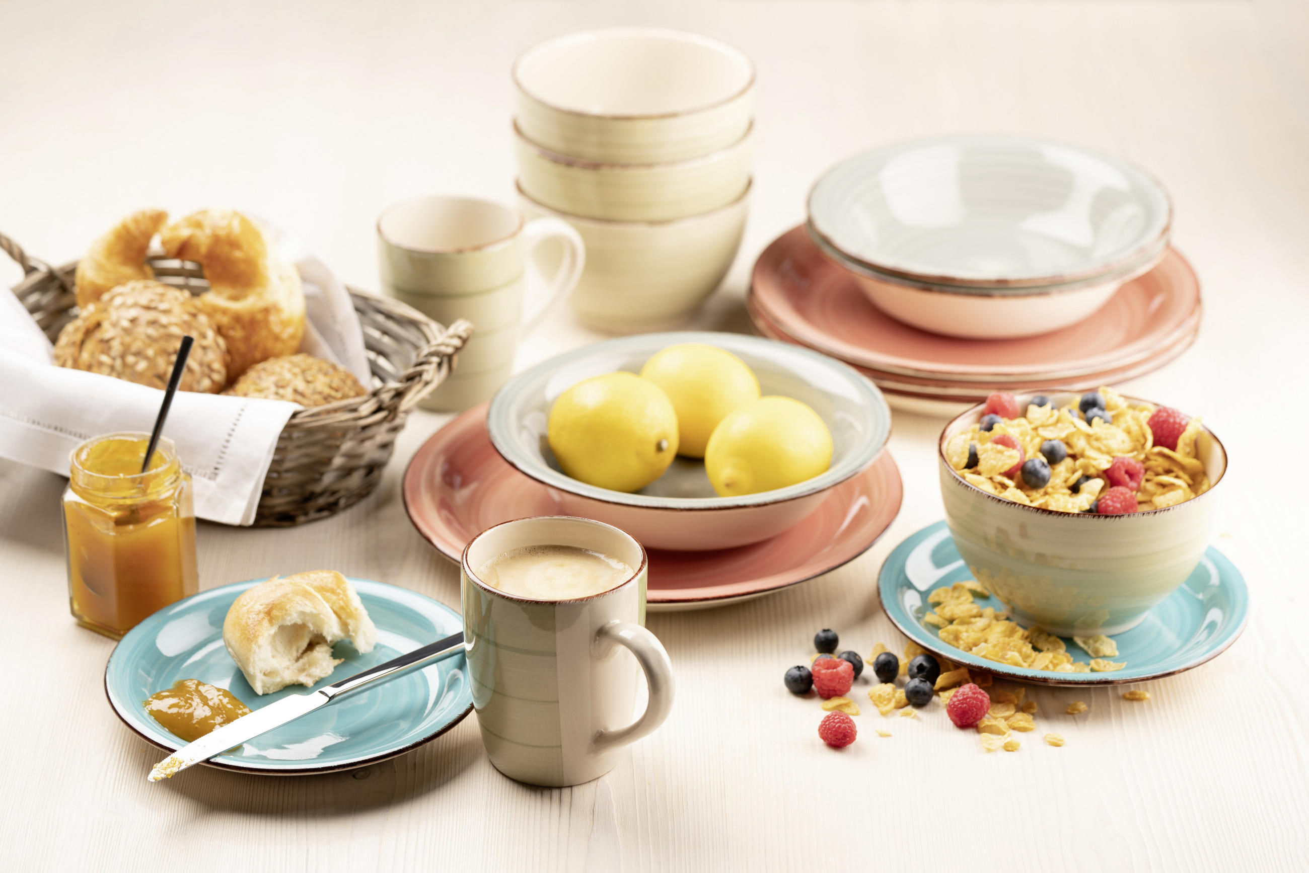 KOMBISERVICE Olivgrün 30-teilig Lumaca  - Olivgrün, Basics, Keramik (60/32/32cm) - Mäser