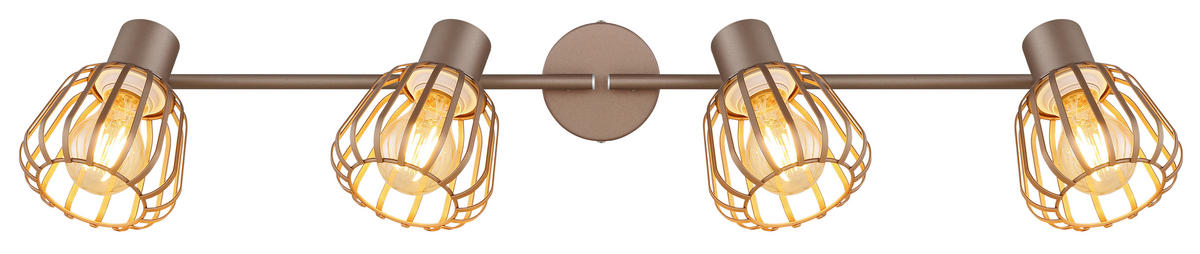 STRAHLER Olin 80/12,5/17,5 cm  - Chromfarben/Braun, Design, Metall (80/12,5/17,5cm) - Globo