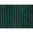 RÉCAMIERE in Cord Waldgrün  - Waldgrün/Schwarz, Design, Kunststoff/Textil (171/71-88/93cm) - Cantus