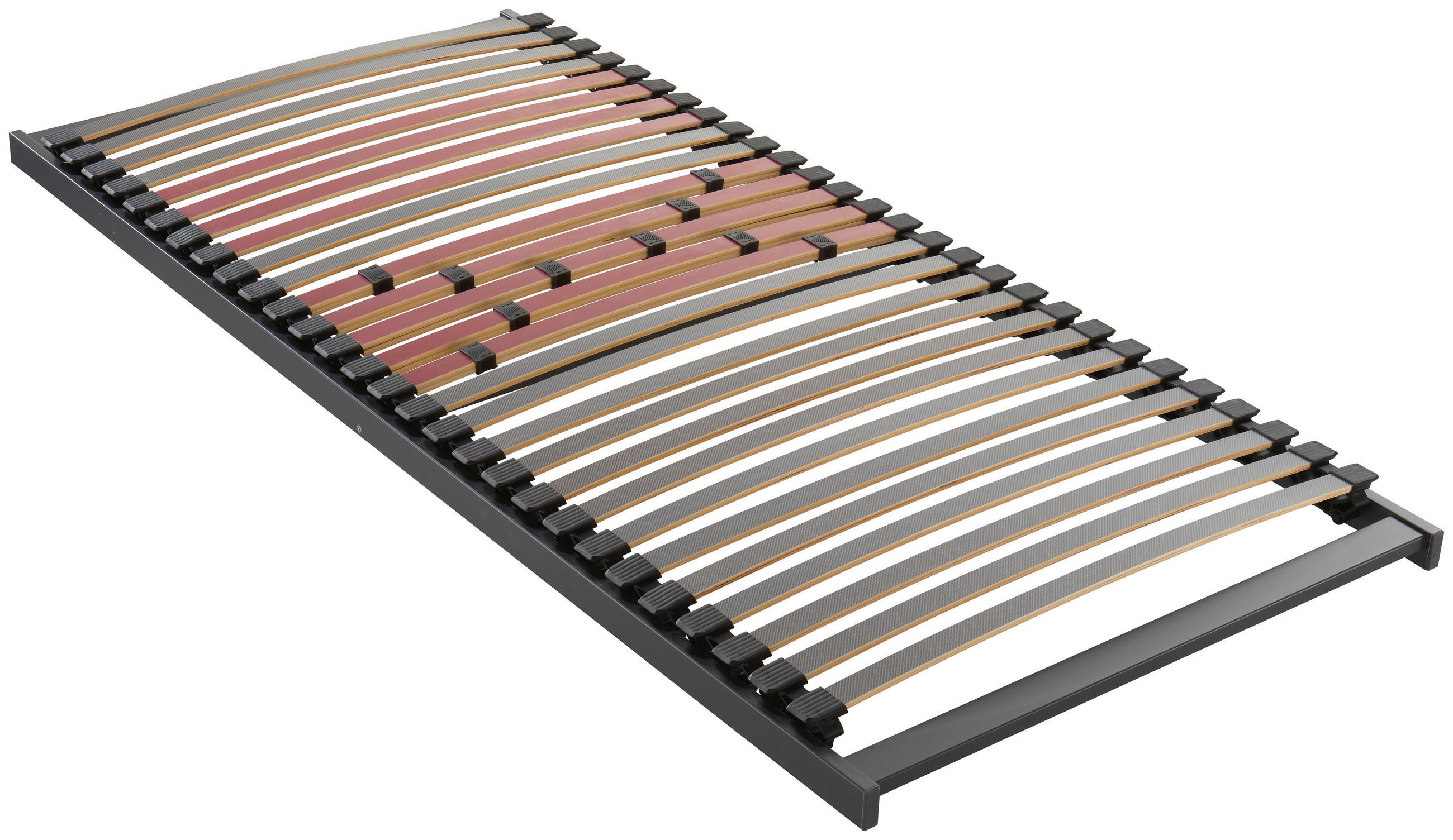LATTENROST 90/200 cm Birke, Buche  - Dunkelgrau/Graubraun, Basics, Holz (90/200cm) - Novel