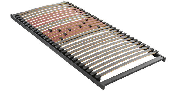 LATTENROST 140/210 cm  - Graubraun/Rot, Basics, Holz (140/210cm) - Novel