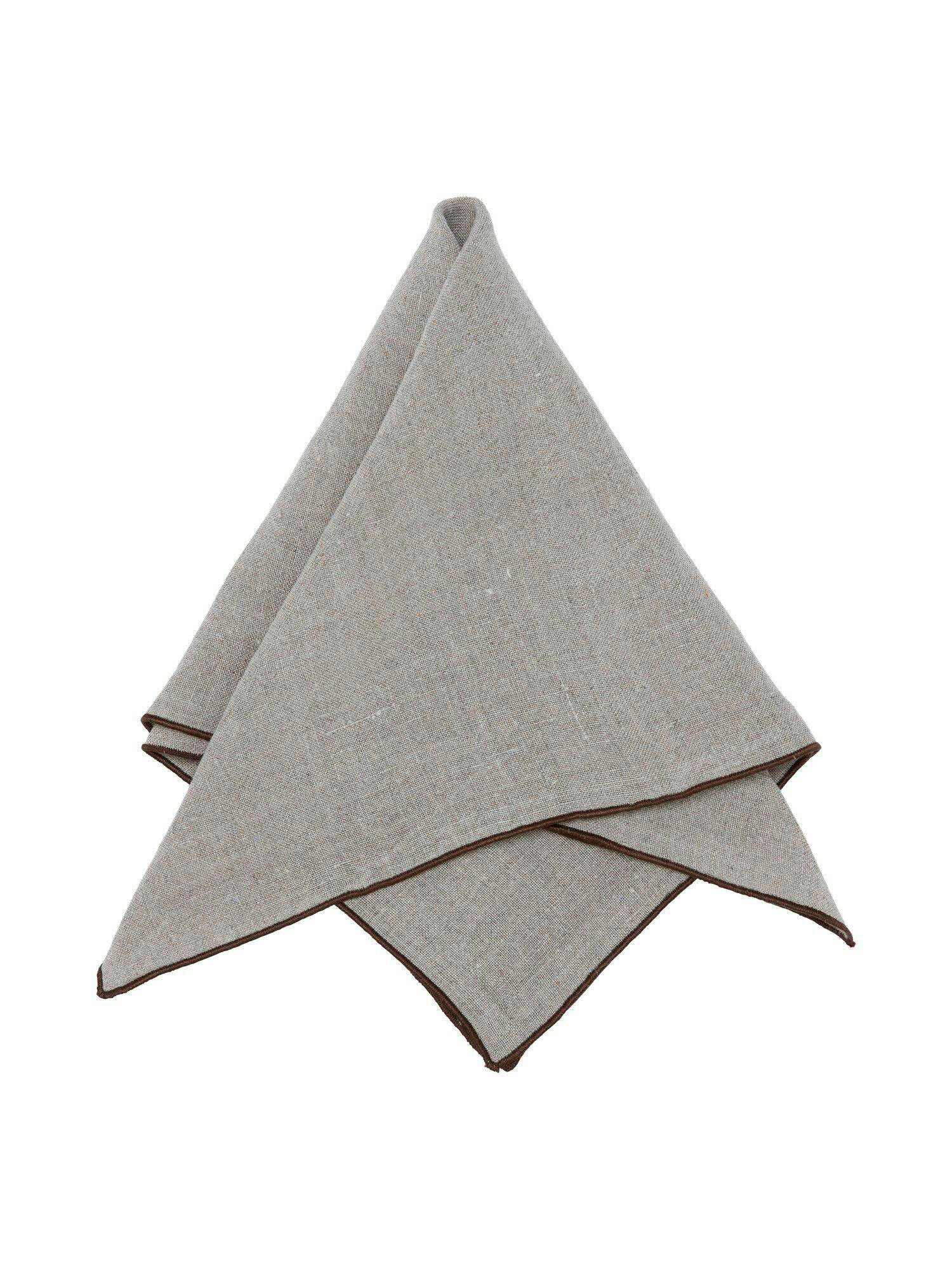 STOFFSERVIETTE  45/45 cm  4 Stück  - Braun, Basics, Textil (45/45cm)