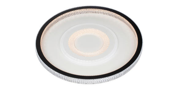 LED-DECKENLEUCHTE 49/6,5 cm - Klar/Schwarz, Trend, Kunststoff/Metall (49/6,5cm) - Novel