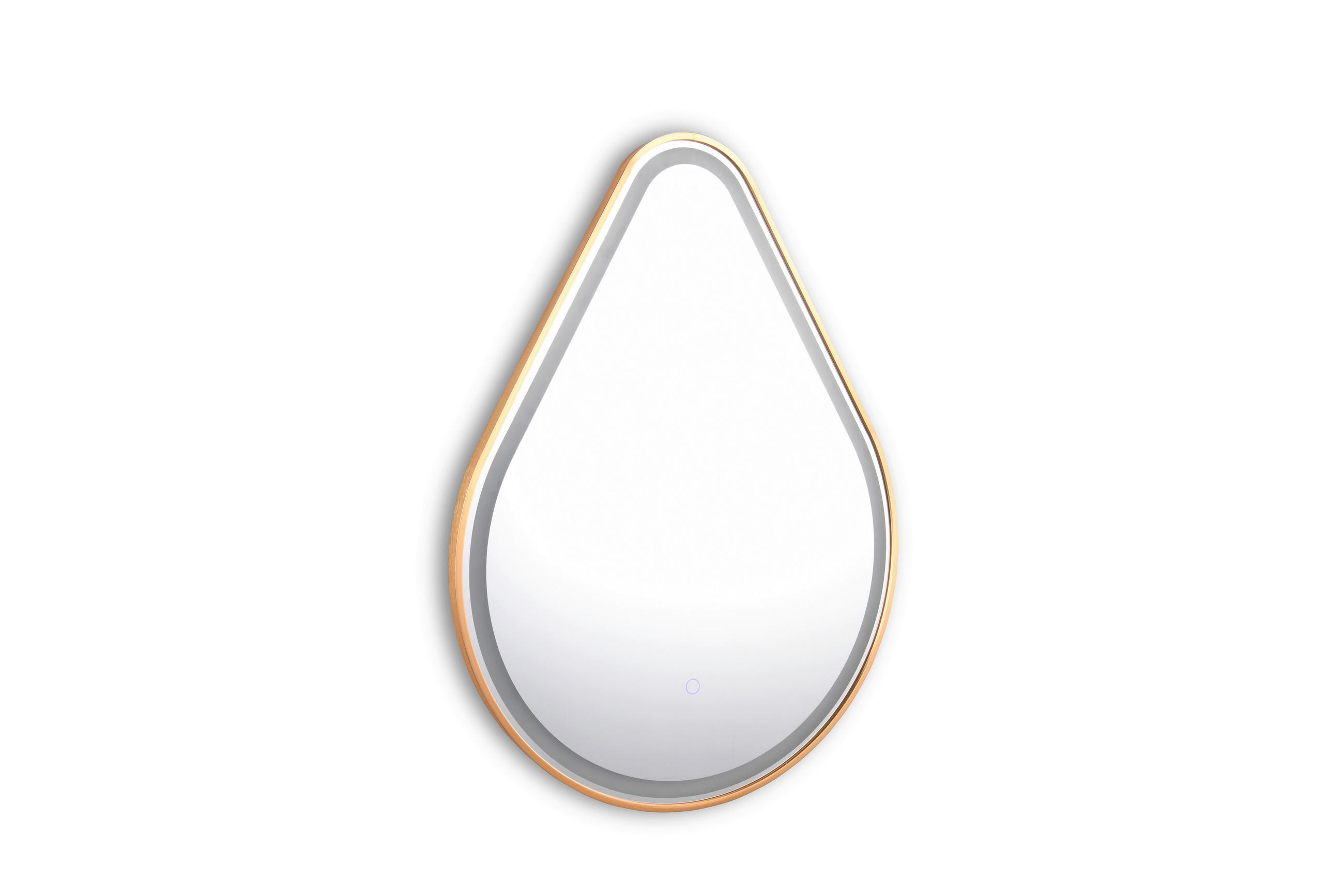 BADEZIMMERSPIEGEL 60/80/3 cm  - Goldfarben, MODERN, Glas/Metall (60/80/3cm)