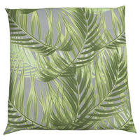GARTENSITZKISSEN in Grau, Grün Blätter  - Grau/Grün, Design, Textil (48/5/48cm)