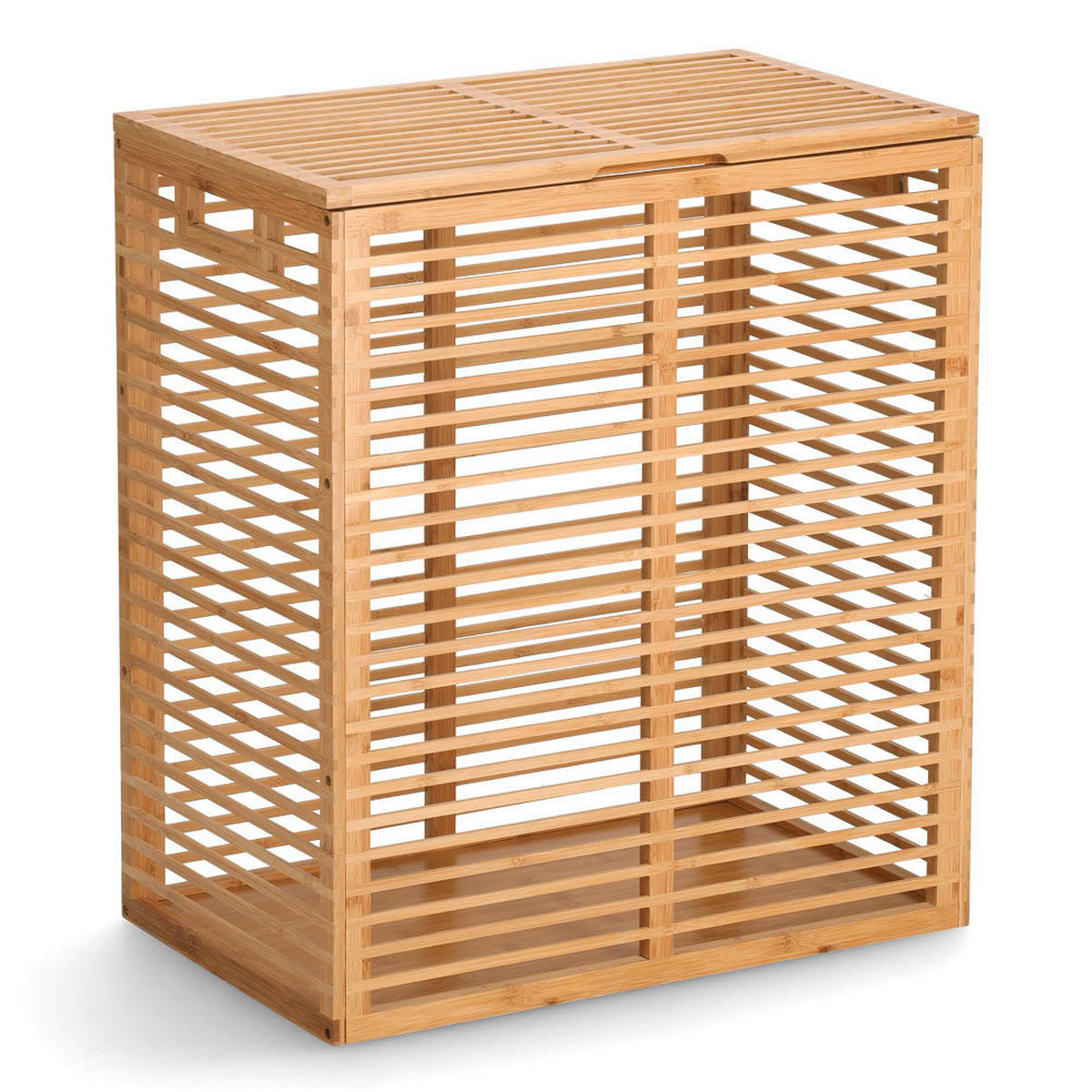 WÄSCHESAMMLER - Naturfarben, Basics, Holz (53,5/33/61cm) - Zeller Present