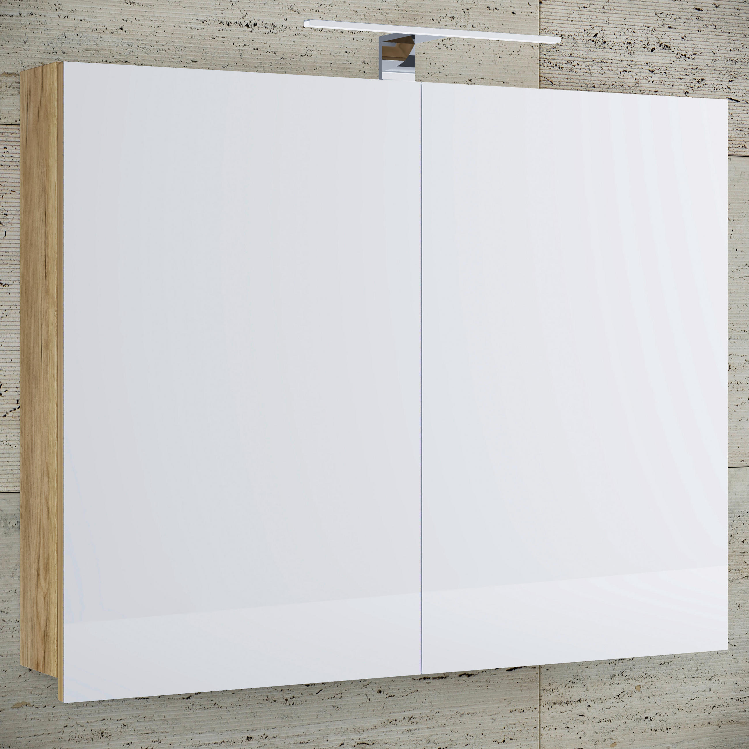 SPIEGELSCHRANK 60/59,2/12 cm  - Honigeiche, MODERN, Glas/Holzwerkstoff (60/59,2/12cm) - MID.YOU