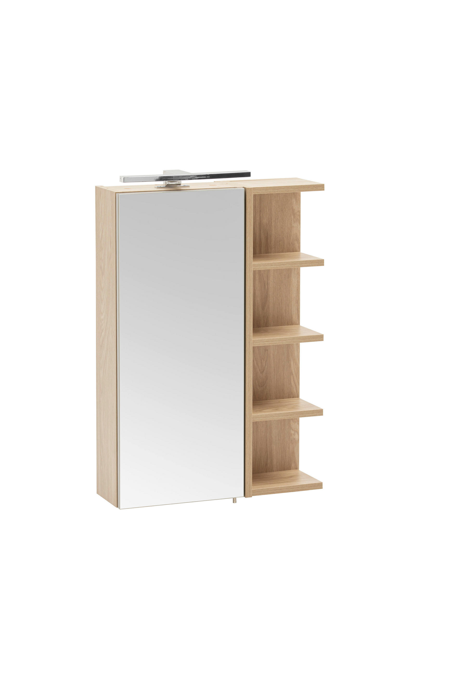 SPIEGELSCHRANK 49,7/74,8/16 cm  - Eichefarben, Natur, Glas/Holzwerkstoff (49,7/74,8/16cm) - Stylife