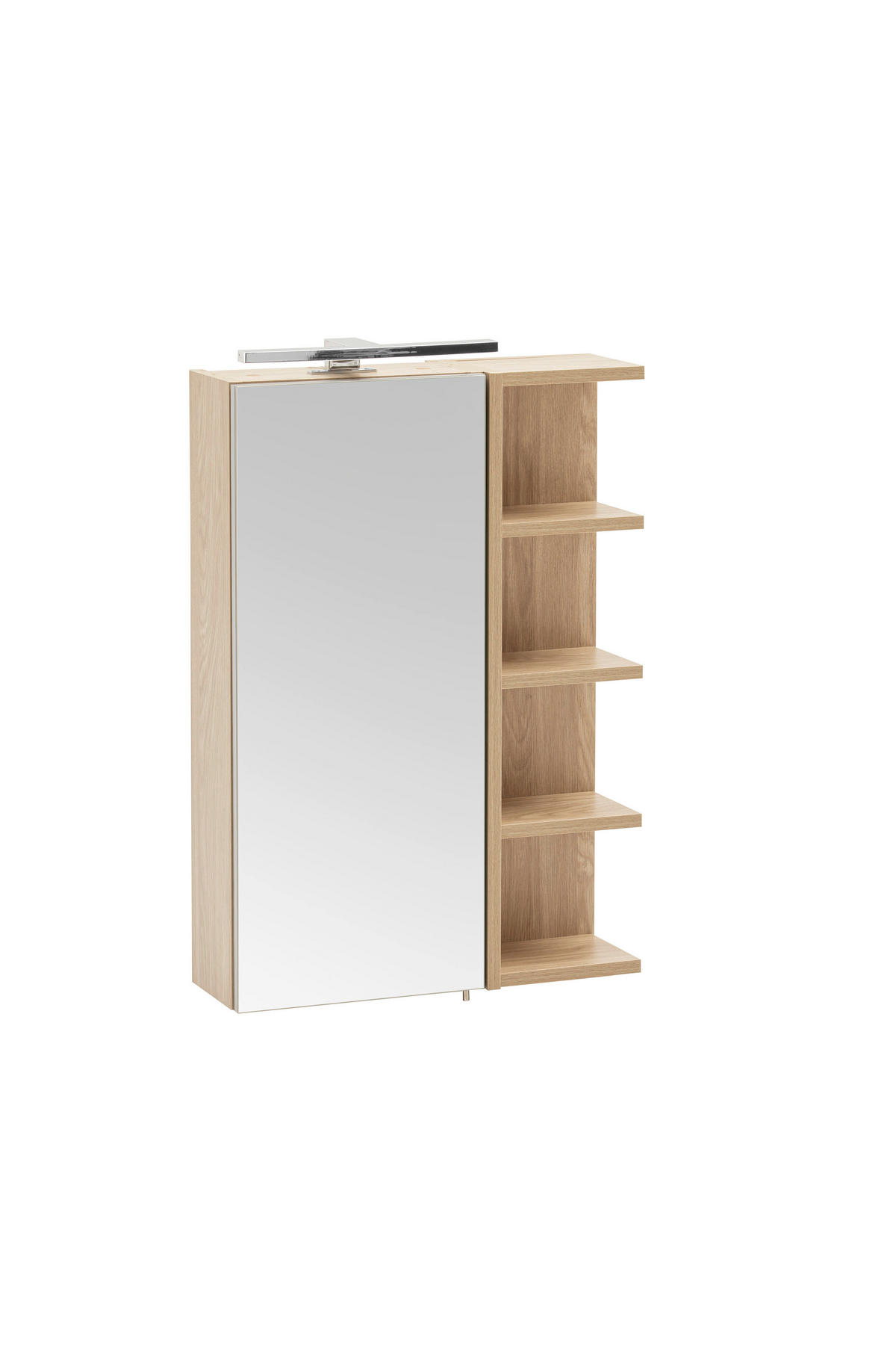 SPIEGELSCHRANK 49,7/74,8/16 cm  - Eichefarben, Natur, Glas/Holzwerkstoff (49,7/74,8/16cm) - Stylife