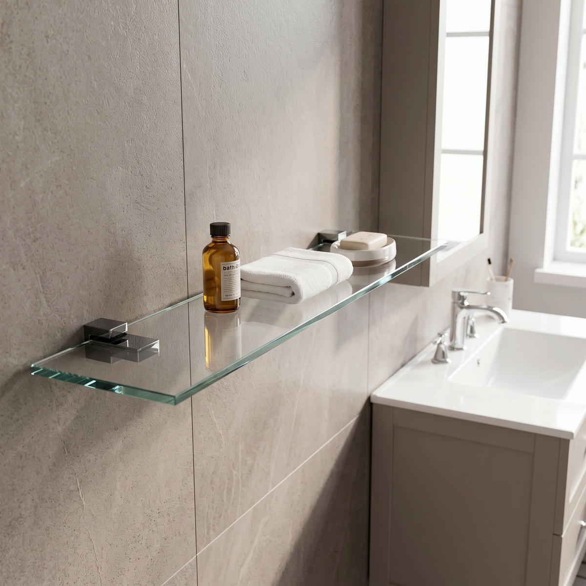 GLASABLAGE Glas Transparent  - Transparent, Basics, Glas (60/12cm) - MID.YOU