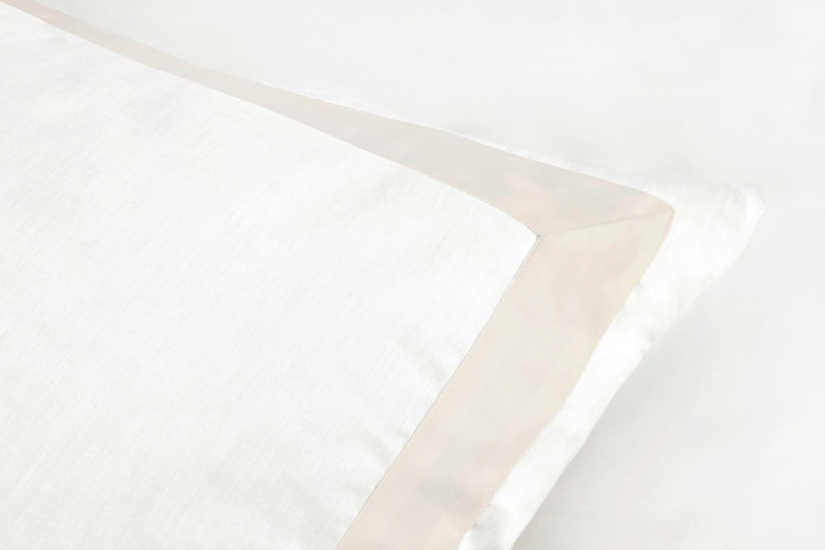 KISSENHÜLLEN-SET Marcel.Remus.Design - Son Vida weiß 40/80 cm  - Beige/Weiß, Design, Textil (40/80cm) - Marcel Remus