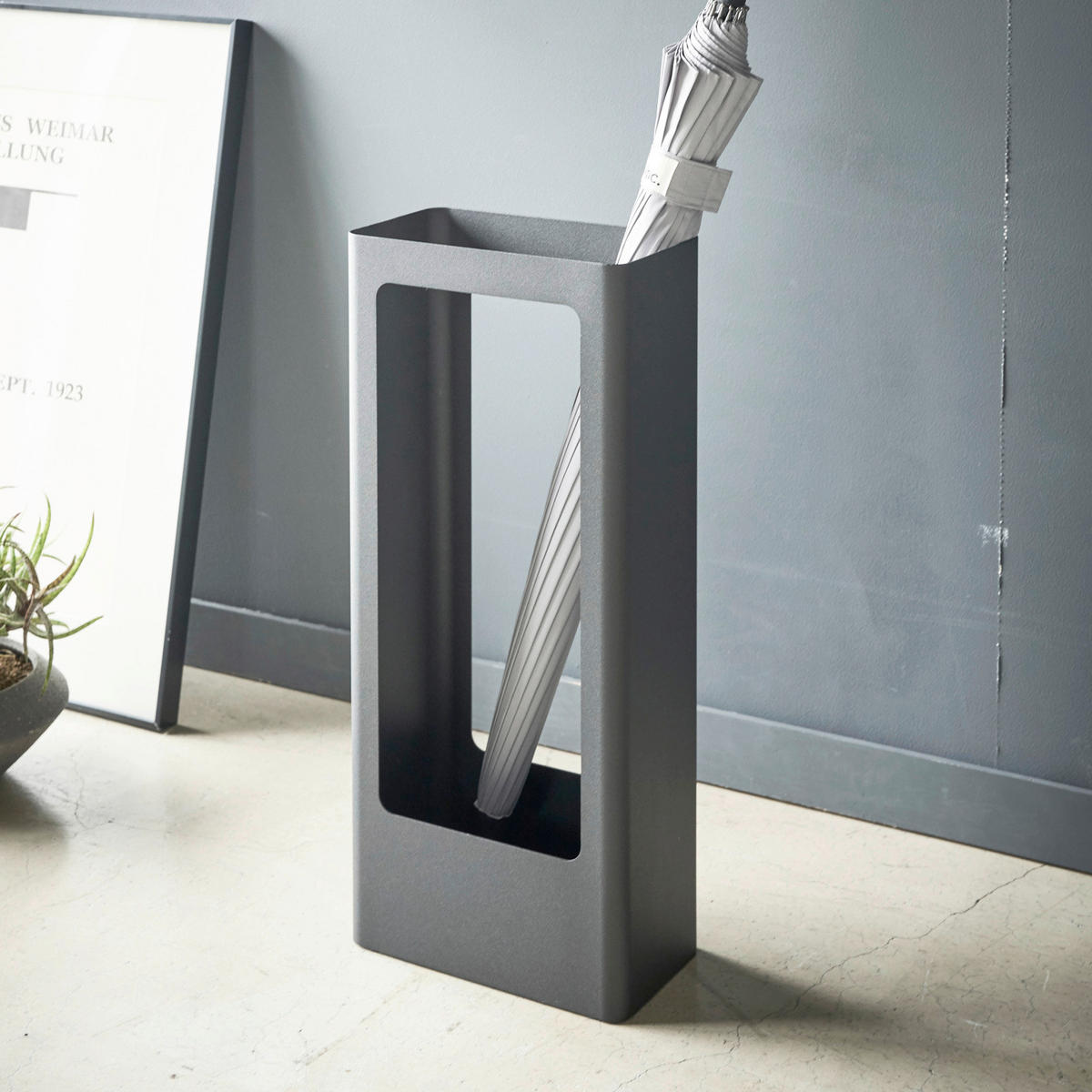 SCHIRMSTÄNDER - Schwarz, Basics, Kunststoff/Metall (22/12/50cm)