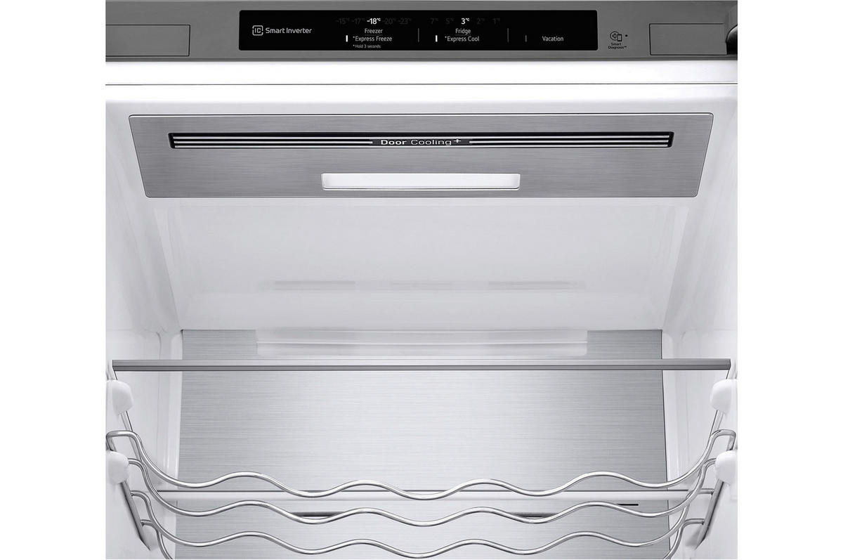 KÜHL-GEFRIER-KOMBINATION 60/203/68 cm GBB92MBB3P  - Silberfarben, Trend, Glas/Kunststoff (60/203/68cm) - LG