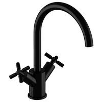 WASCHTISCHARMATUR 5,8/25,5/17,6 cm  - Schwarz, MODERN, Metall (5,8/25,5/17,6cm)