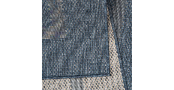 FLACHWEBETEPPICH 200/200 cm Relax Blau - Blau, Basics, Textil (200/200cm) - Novel