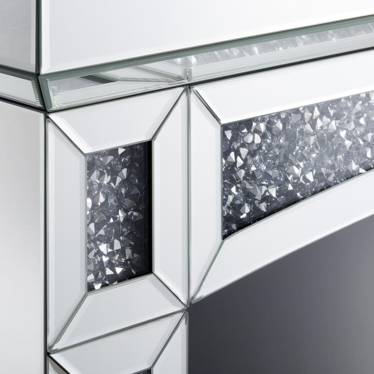 ELEKTROKAMIN - Schwarz, Trend, Glas/Holzwerkstoff (120,5/99/33,5cm) - Xora