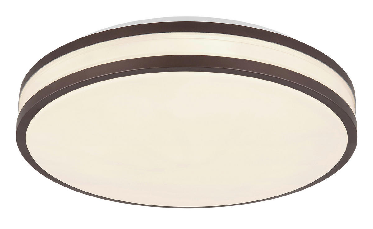 STROPNA LED-SVETILKA   //2700-6000 K/230 V/ - bela/barve kapučina, Konvencionalno, kovina/umetna masa (34/7cm) - Globo