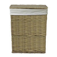 KOŠARA ZA PERILO - naravne barve, Basics, tekstil/les (45/56/34cm) - Ambia Home