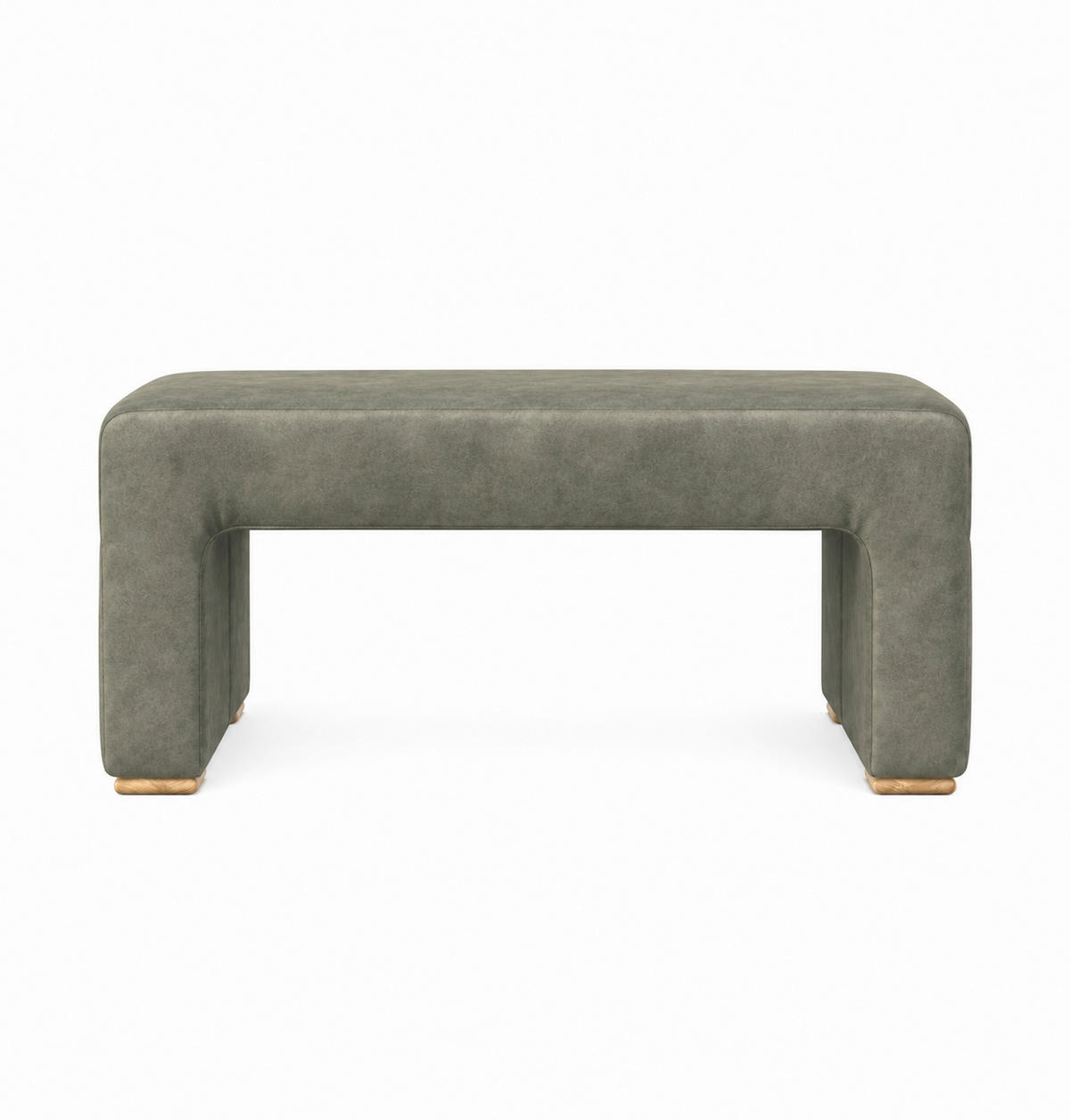 UGAONA KLUPA  maslinasto zelena   - boja hrasta/maslinasto zelena, Moderno, drvo/tekstil (104/55cm) - Livetastic