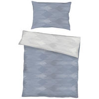 BETTWÄSCHE Makosatin 200/220 cm  - Dunkelblau, KONVENTIONELL, Textil (200/220cm) - Kaeppel