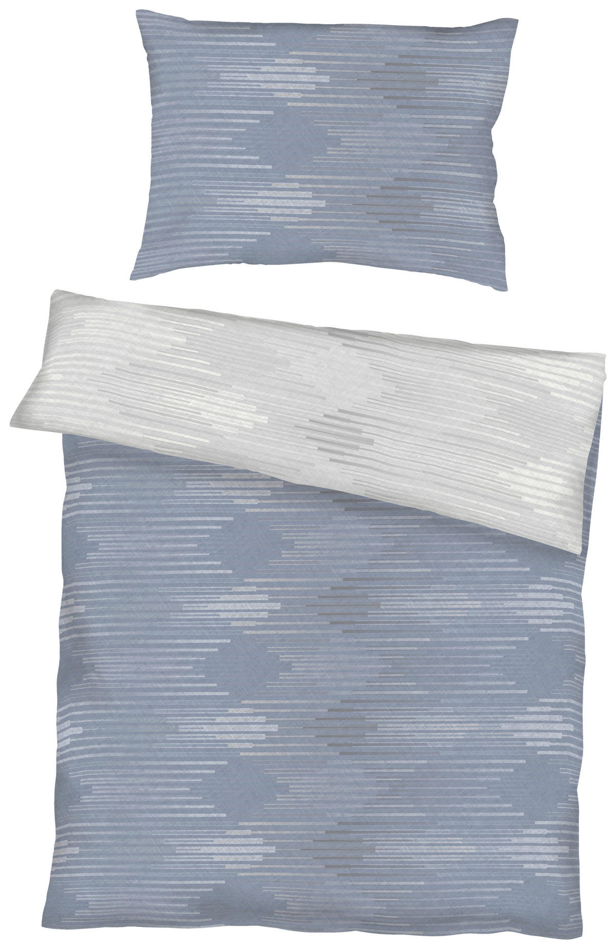 BETTWÄSCHE Makosatin 200/220 cm  - Dunkelblau, KONVENTIONELL, Textil (200/220cm) - Kaeppel