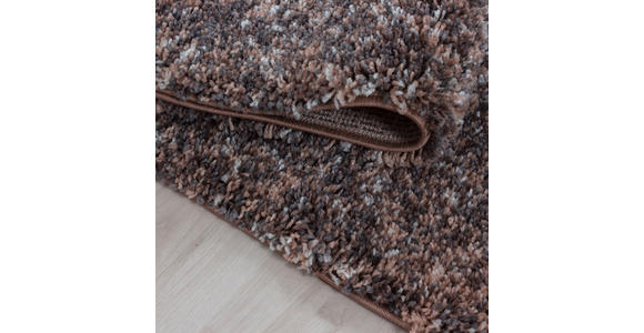 HOCHFLORTEPPICH 80/80 cm Enjoy Taupe - Taupe, KONVENTIONELL, Textil (80/80cm) - Novel