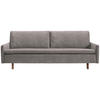 SCHLAFSOFA Flachgewebe Greige  - Greige/Eichefarben, KONVENTIONELL, Holz/Textil (220/85/98cm) - Carryhome