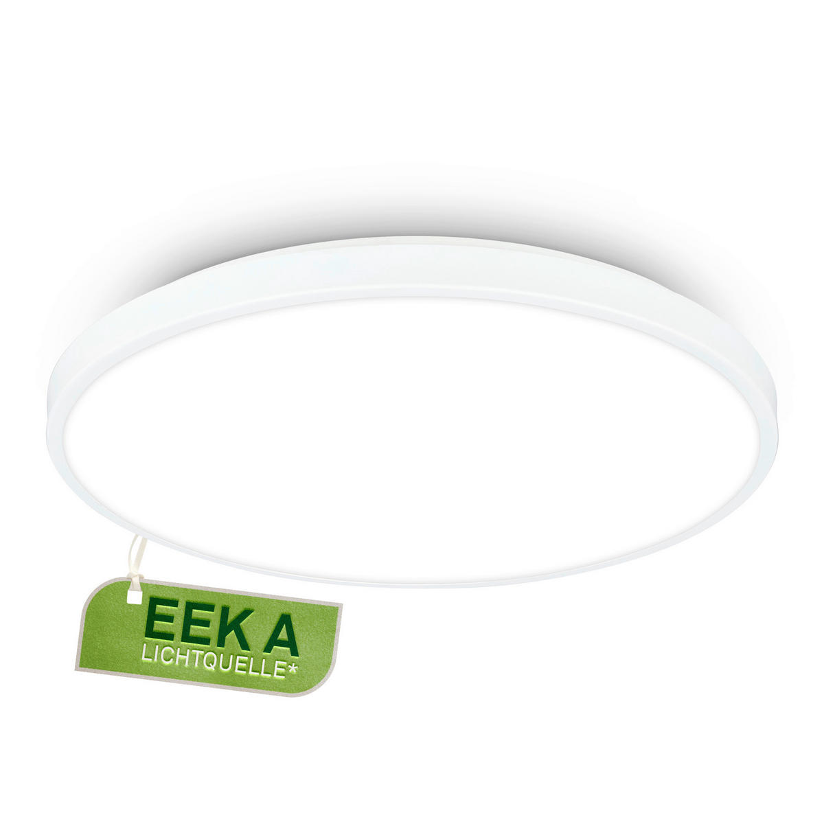 LED-DECKENLEUCHTE Kaida 38/6,5 cm   - Weiß, Basics, Kunststoff/Metall (38/6,5cm) - Briloner
