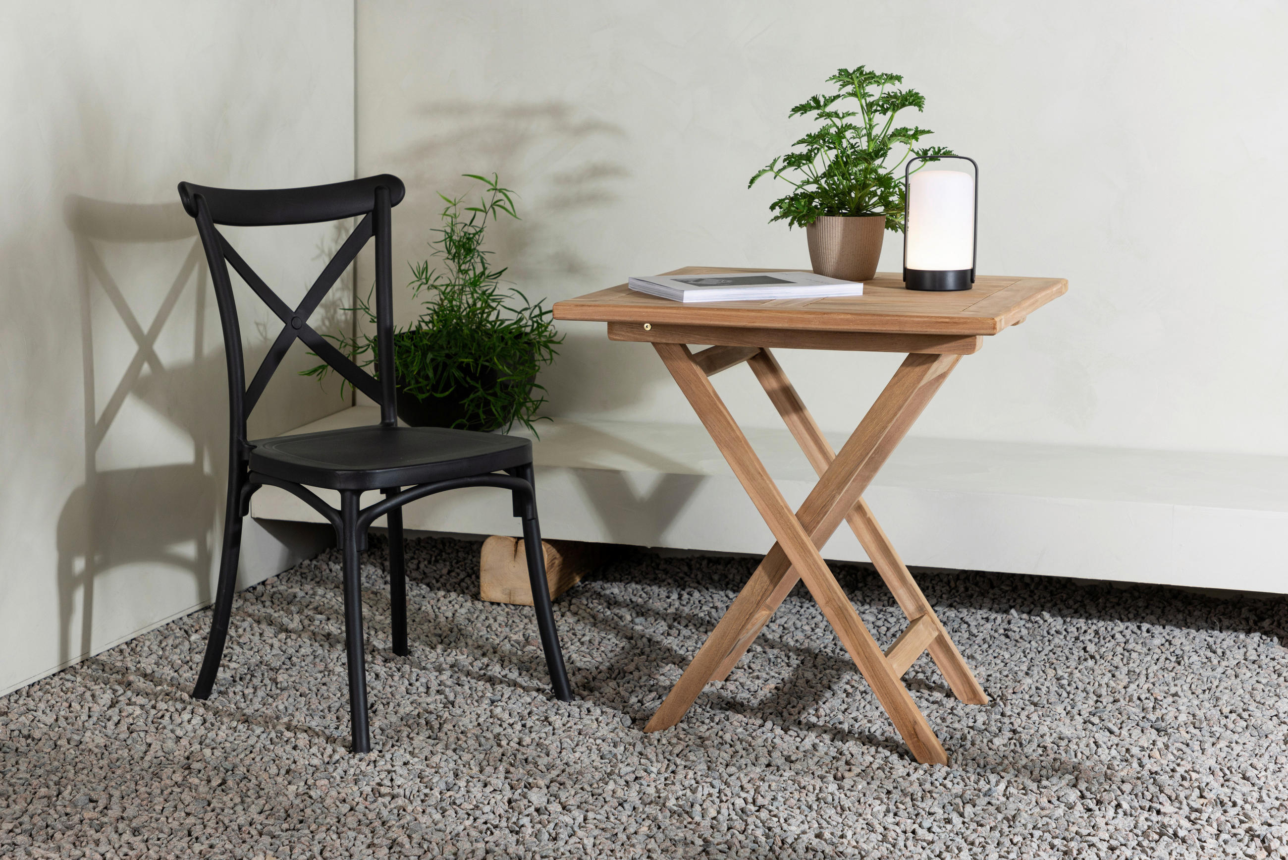 GARTENTISCH 70/70/75 cm - Teakfarben, KONVENTIONELL, Holz (70/70/75cm) - Gardenson