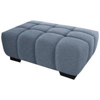 HOCKER in Textil Blau  - Blau/Schwarz, Konventionell, Textil/Metall (106/40/72cm) - Hom`in