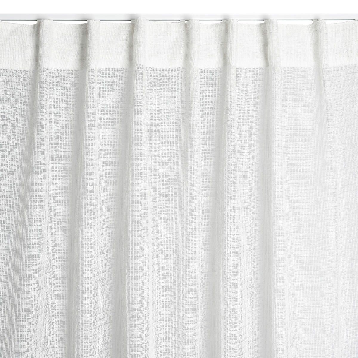 FERTIGVORHANG transparent  - Weiß, Basics, Textil (140/240cm)