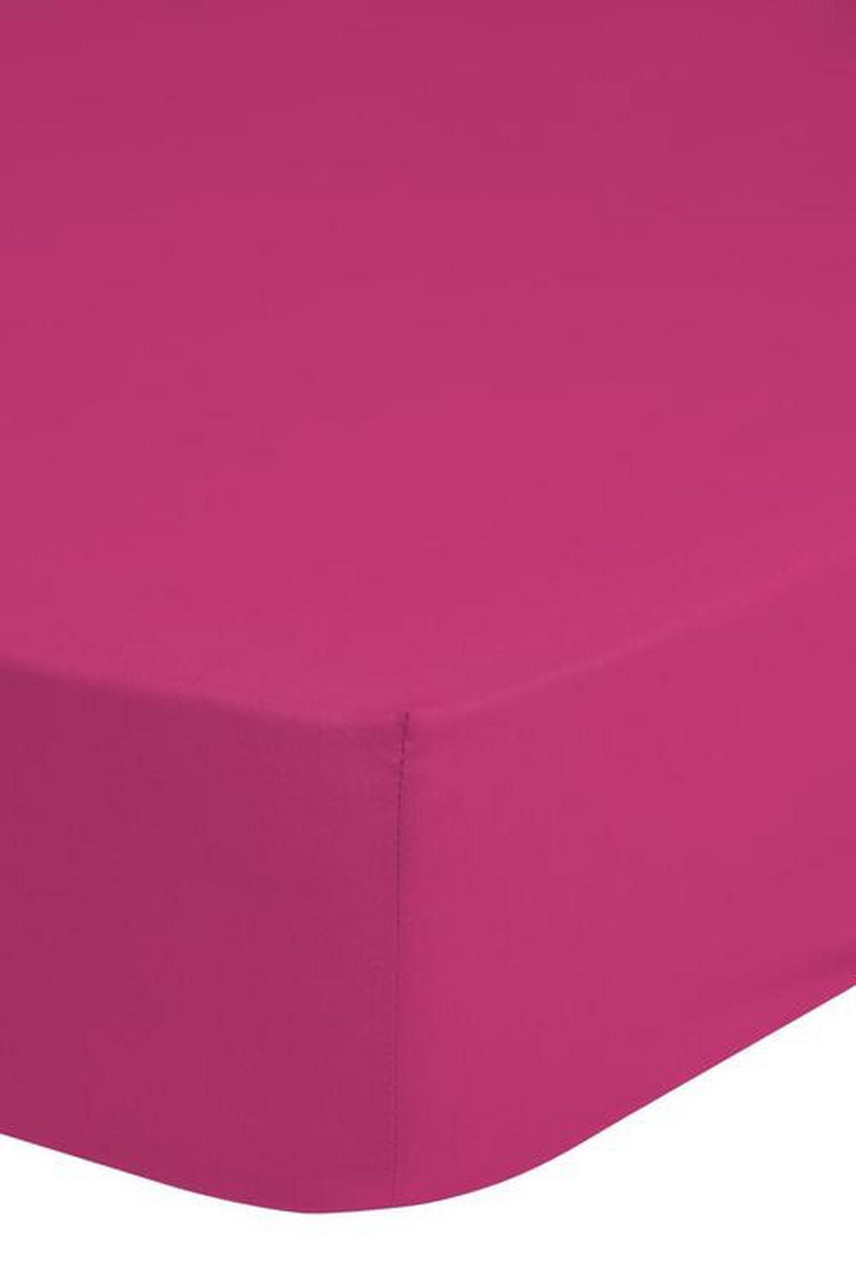 SPANNBETTTUCH Good Morning Jersey uni Jersey  - Pink, Basics, Textil (160-180/200cm) - MID.YOU