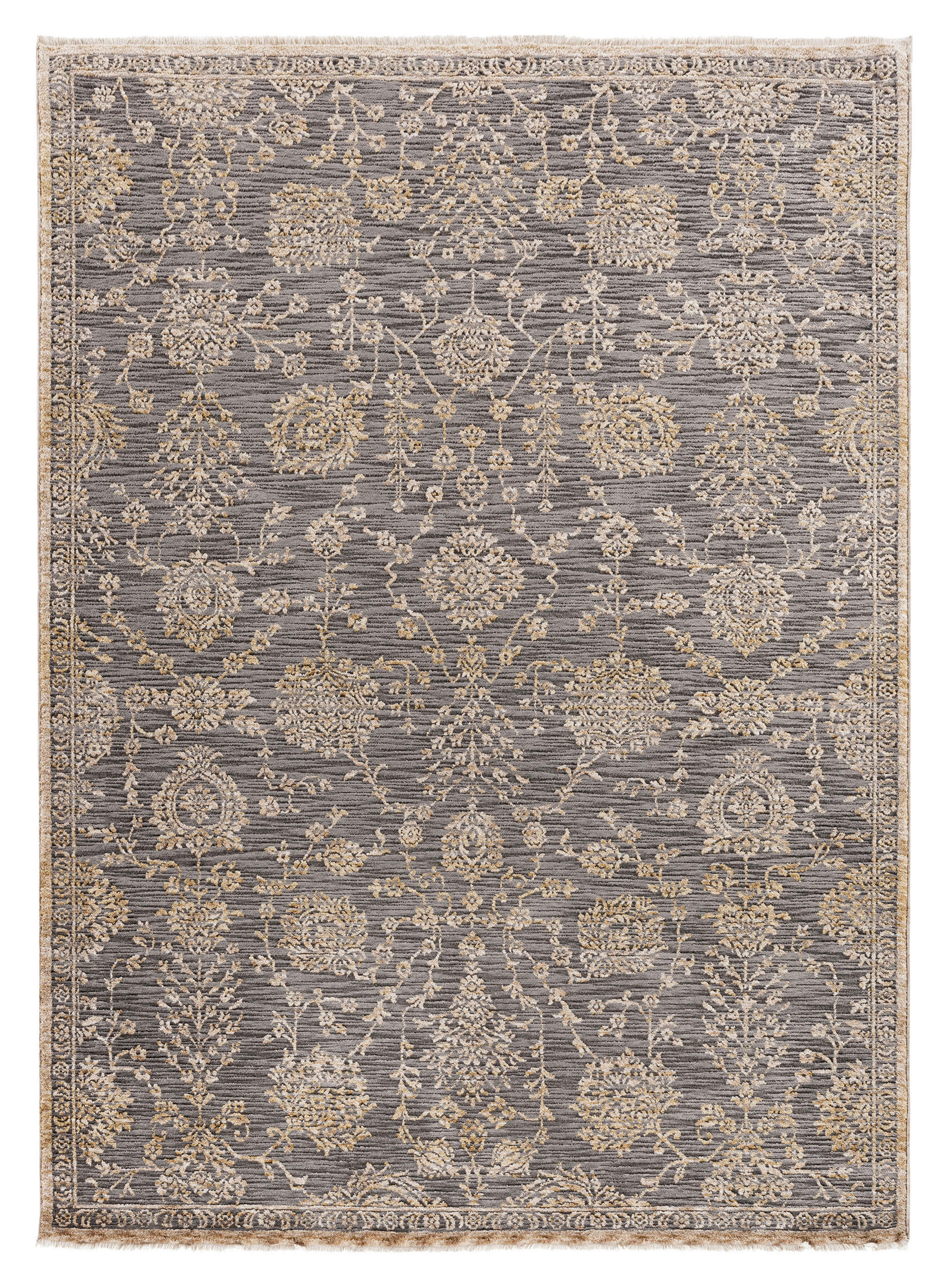 VINTAGE-TEPPICH 160/225 cm Grau, Beige  - Beige/Grau, LIFESTYLE, Textil (160/225cm) - Novel