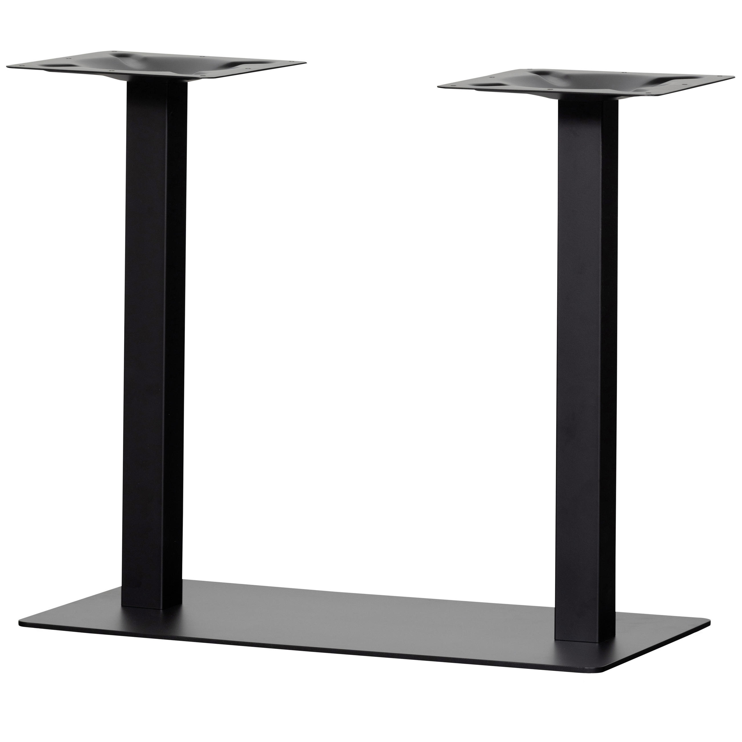 TISCHGESTELL in Metall   - Schwarz, MODERN, Metall (80/72/40cm) - Livetastic