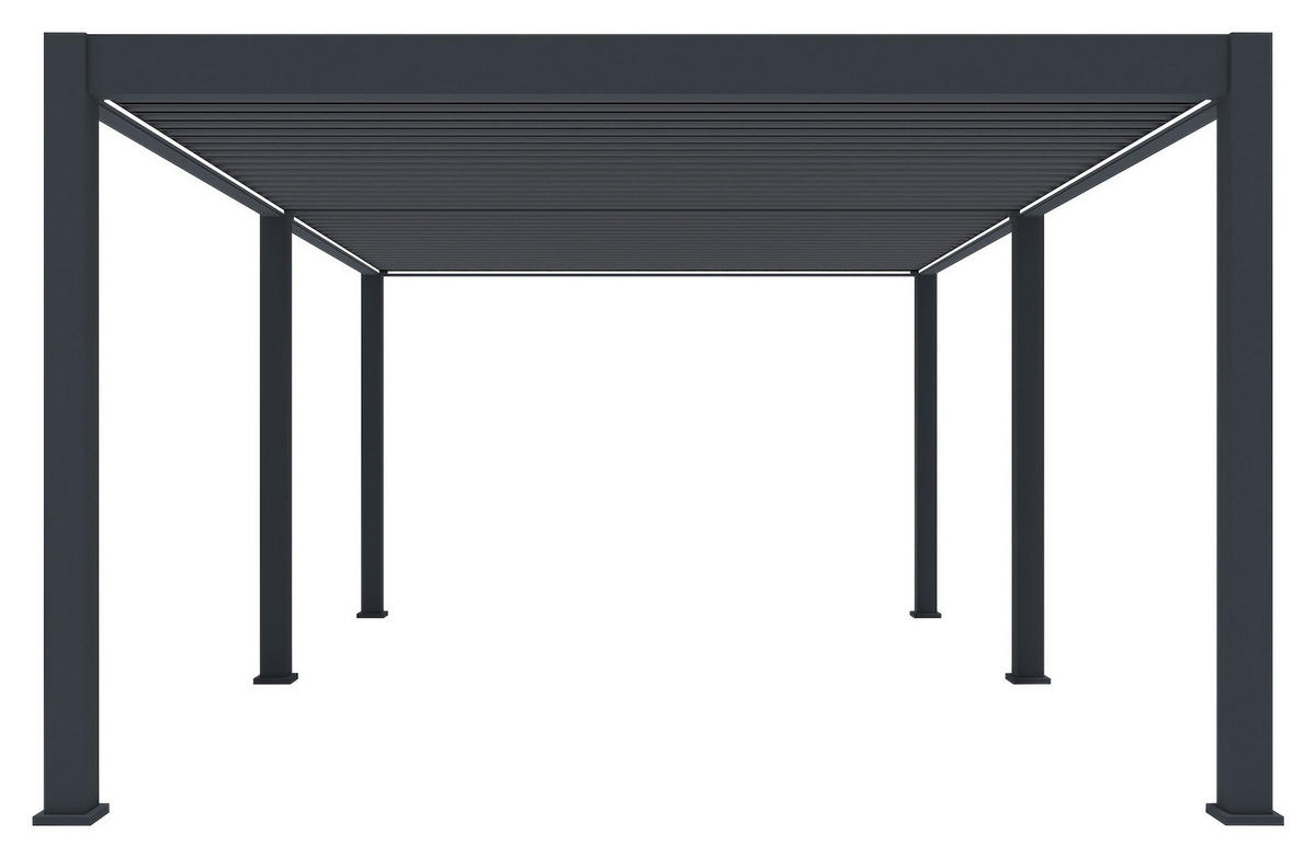 PERGOLA 600/255/400 cm   - Anthrazit, Basics, Metall (600/255/400cm) - Gardenson