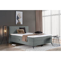 BOXBETT 140/200 cm  in Grau  - Schwarz/Grau, Design, Holz/Holzwerkstoff (140/200cm) - Xora